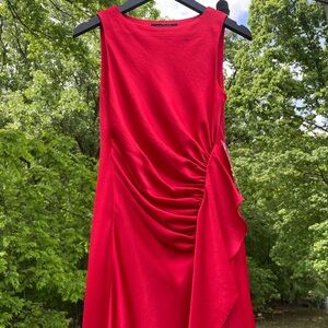 Elegant Red Sleeveless Dress